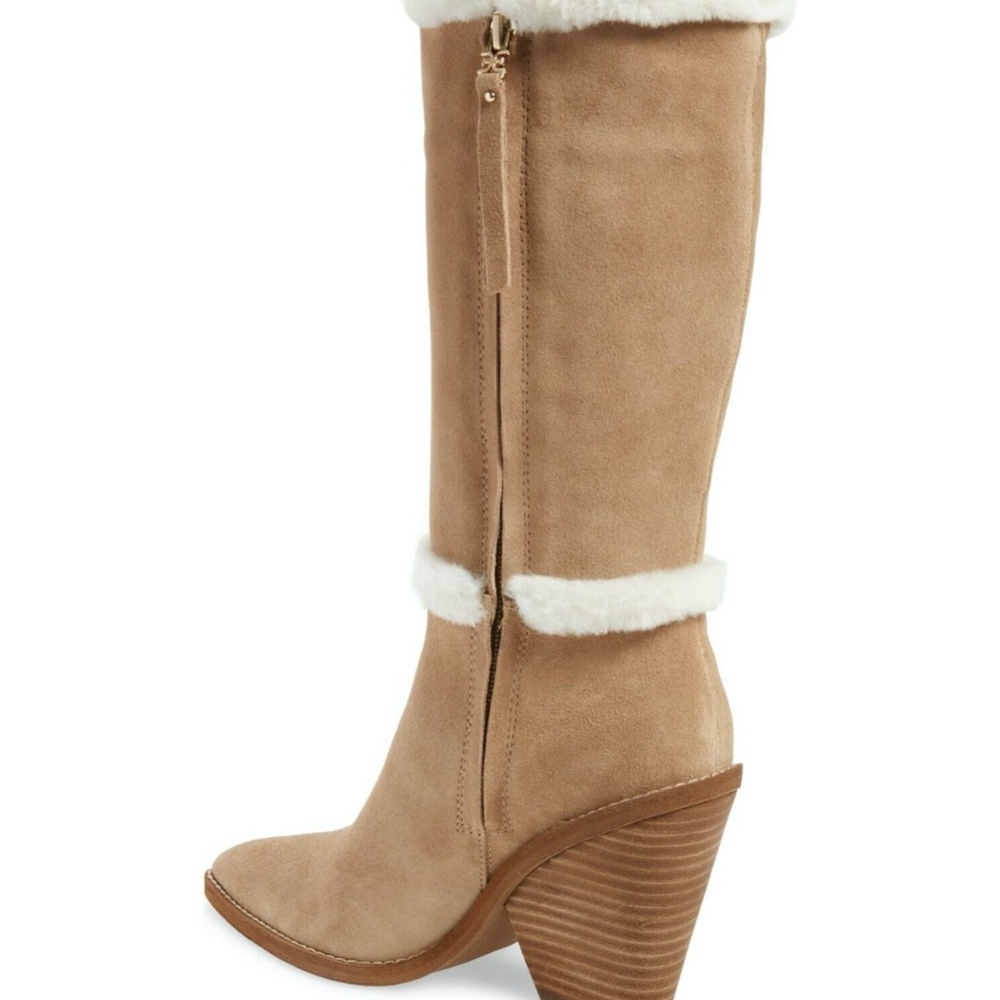 NEW Sam Edelman Ilsa Suede FAUX Fur Lined Boots - Picture 6 of 6